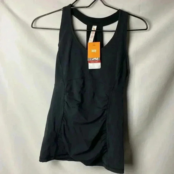 NWT LUCY POWER  WOMENS PERFECT CORE HALTER SIZE SMALL BUILT IN BRA TANK TOP - Picture 2 of 12